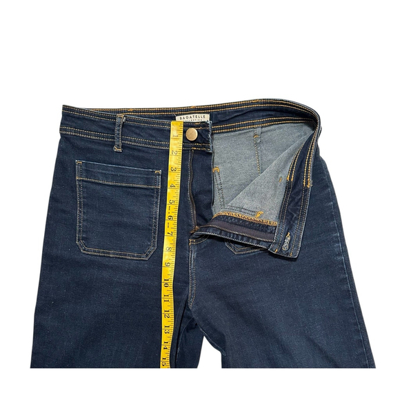 Bagatelle Wide Leg Flare Jeans Womens 30 Waist Blue High Rise Denim Hippie Retro - Picture 8 of 16